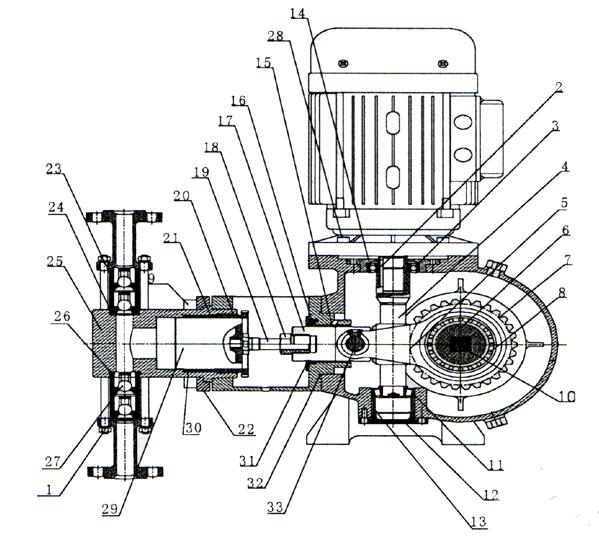 J-Z型柱塞計量泵原理圖